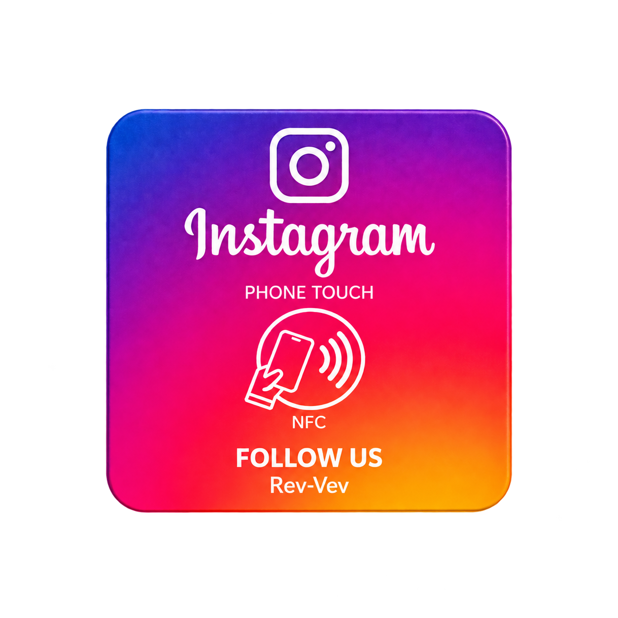 Instagram logo colour Square shape google review card